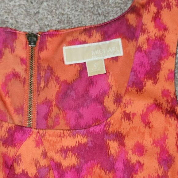Michael Kors Persimmon Lined Shift Dress Women's Size 2 - Picture 5 of 11